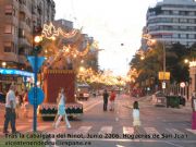 Avda. de la Estación, tras la cabalgata del Ninot. Alicante